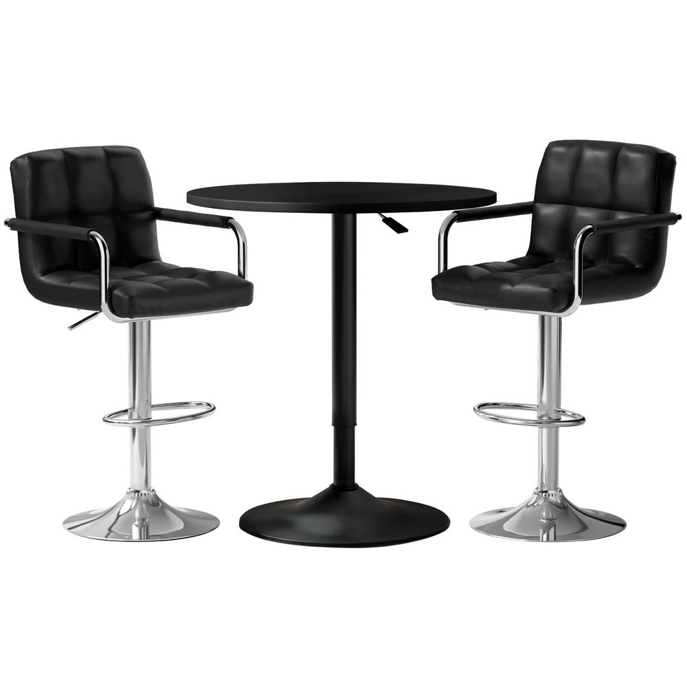 Stool Haven Bar Table and Stools Set Dining Desk Kitchen Chairs Cafe Pub