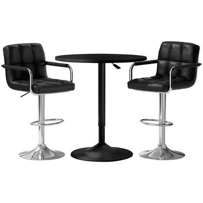 Stool Haven Bar Table and Stools Set Dining Desk Kitchen Chairs Cafe Pub