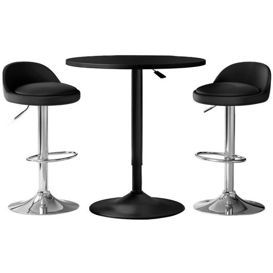 Stool Haven Bar Table and Stools Set Dining Desk Kitchen Chairs Cafe Pub