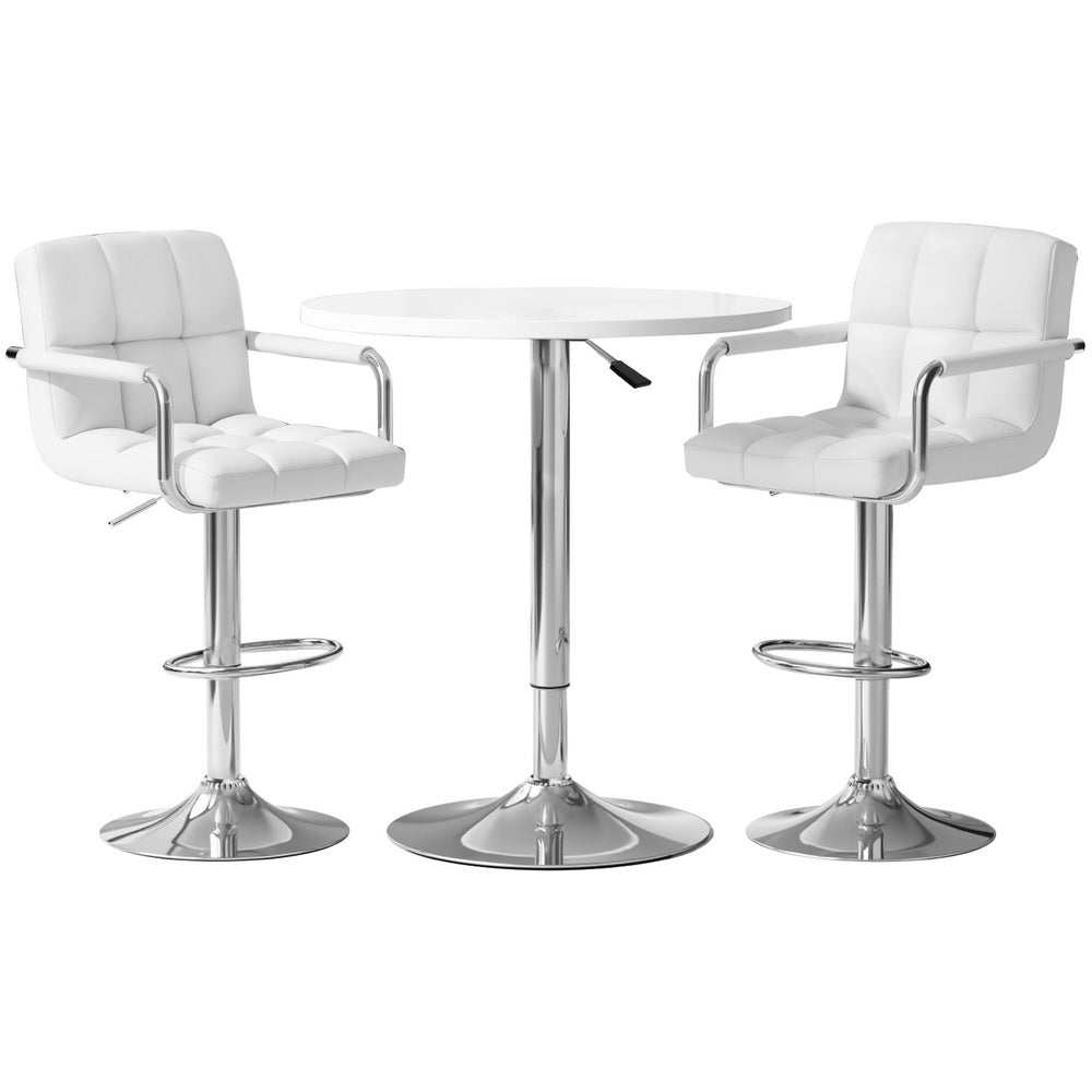 Stool Haven Bar Table and Stools Set Dining Desk Kitchen Chairs Cafe Pub