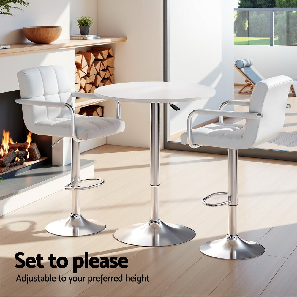 Stool Haven Bar Table and Stools Set Dining Desk Kitchen Chairs Cafe Pub