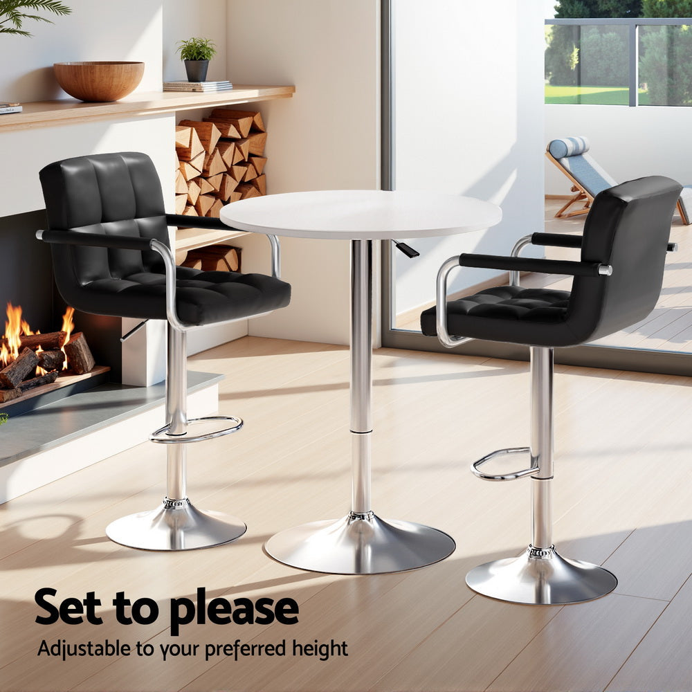 Stool Haven Bar Table and Stools Set Dining Desk Kitchen Chairs Cafe Pub