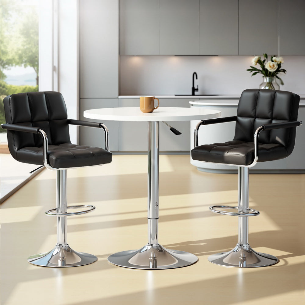Stool Haven Bar Table and Stools Set Dining Desk Kitchen Chairs Cafe Pub