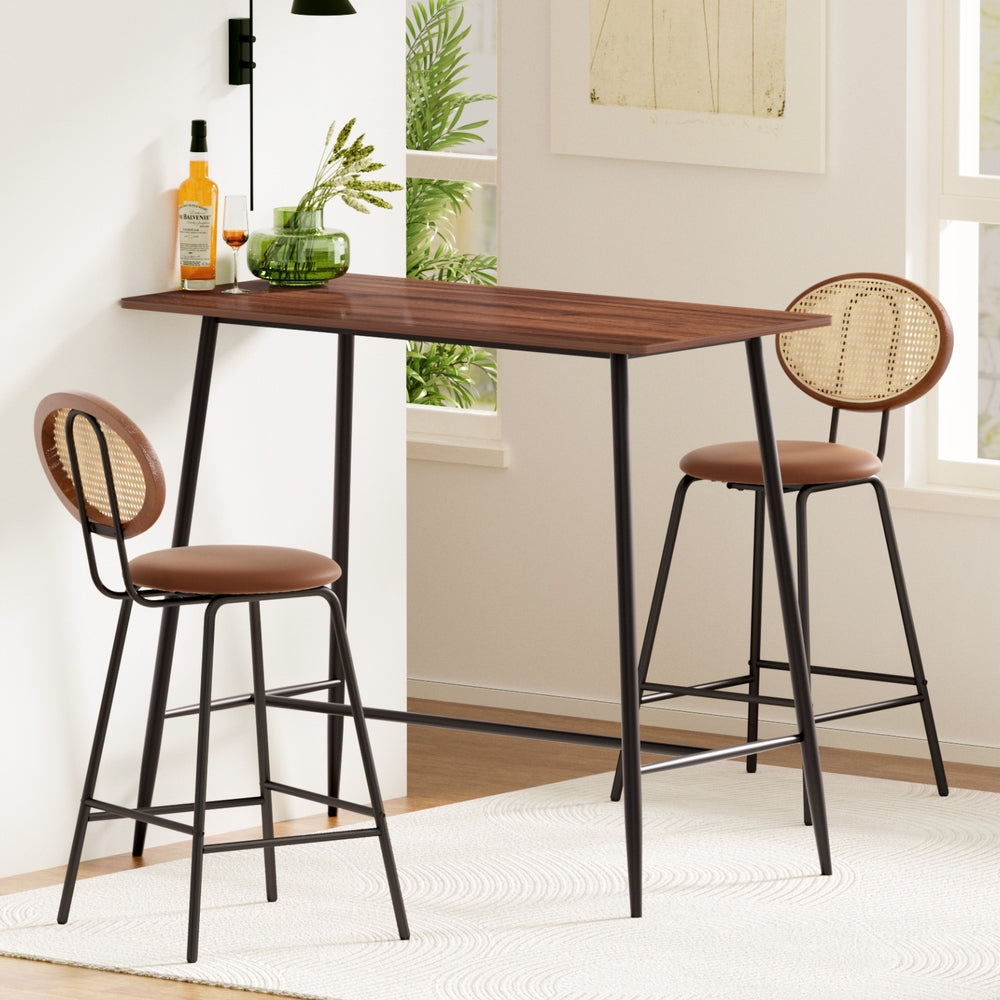 Stool Haven Bar Table Stools Set Dining Desk Industrial Kitchen Chairs Cafe Pub