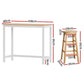 Stool Haven Bar Table and Stools Set Dining Desk Kitchen Chairs Cafe Pub