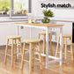 Stool Haven Bar Table and Stools Set Dining Desk Kitchen Chairs Cafe Pub