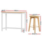 Stool Haven Bar Table and Stools Set Dining Desk Kitchen Chairs Cafe Pub