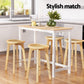 Stool Haven Bar Table and Stools Set Dining Desk Kitchen Chairs Cafe Pub