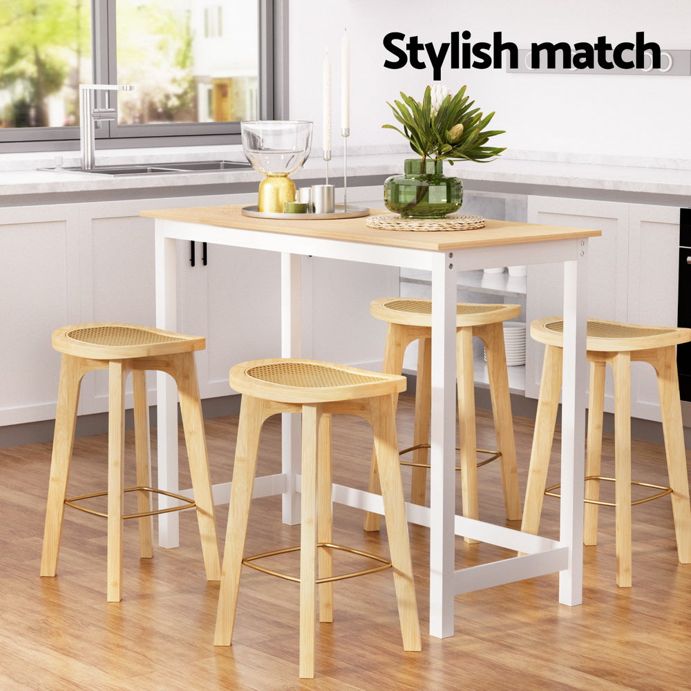 Stool Haven Bar Table and Stools Set Dining Desk Kitchen Chairs Cafe Pub