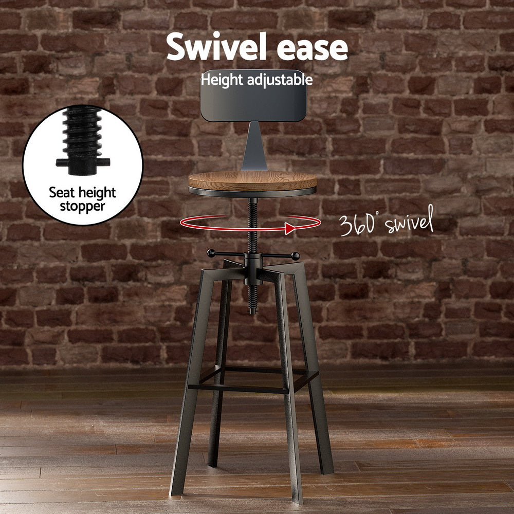 Stool Haven Bar Table and Stools Set Dining Desk Industrial Kitchen Chairs Cafe Pub