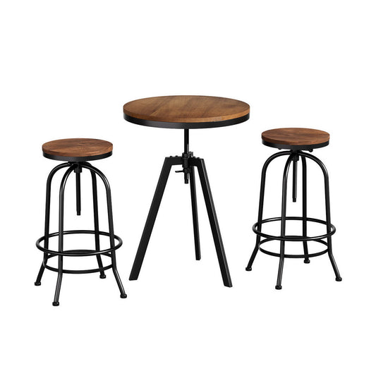 Stool Haven Bar Table Stools Set Dining Desk Industrial Kitchen Chairs Cafe Pub