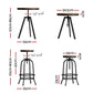 Stool Haven Bar Table Stools Set Dining Desk Industrial Kitchen Chairs Cafe Pub