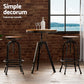 Stool Haven Bar Table Stools Set Dining Desk Industrial Kitchen Chairs Cafe Pub