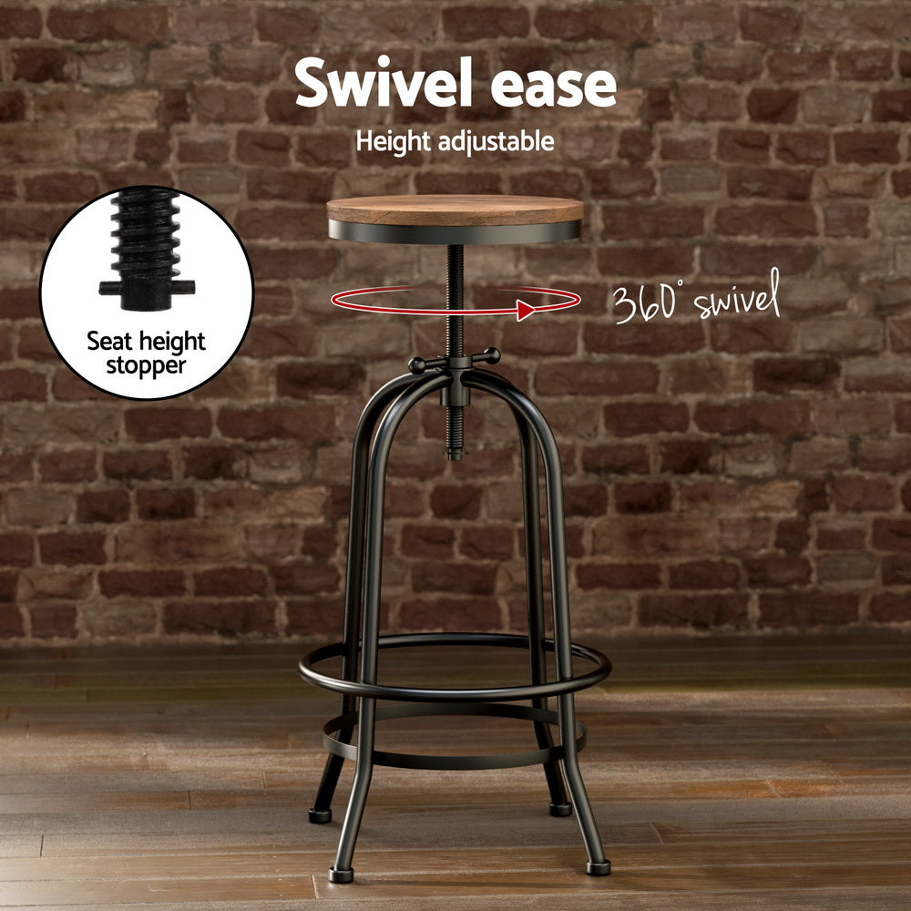 Stool Haven Bar Table Stools Set Dining Desk Industrial Kitchen Chairs Cafe Pub
