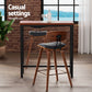 Stool Haven Bar Table and Stools Set Dining Desk Kitchen Chairs Cafe Pub