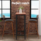 Stool Haven Bar Table and Stools Set Dining Desk Kitchen Chairs Cafe Pub