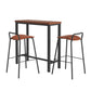 Stool Haven Bar Table and Stools Set Dining Desk Kitchen Chairs Cafe Pub