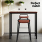 Stool Haven Bar Table and Stools Set Dining Desk Kitchen Chairs Cafe Pub