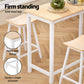 Stool Haven Bar Table and Stools Set Dining Desk Solid Wood Kitchen Chairs Cafe Pub