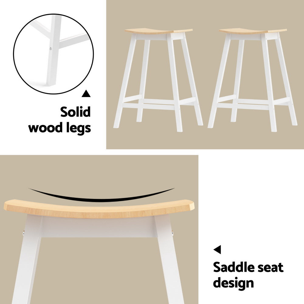 Stool Haven Bar Table and Stools Set Dining Desk Solid Wood Kitchen Chairs Cafe Pub