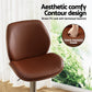 Stool Haven 1X Bar Stool Bentwood Swivel Adjustable Kitchen Dining Counter Stool Leather Brown