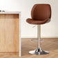 Stool Haven 1X Bar Stool Bentwood Swivel Adjustable Kitchen Dining Counter Stool Leather Brown