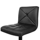 Stool Haven Set of 2 PU Leather Gas Lift Bar Stools - Black