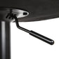 Stool Haven Set of 2 PU Leather Gas Lift Bar Stools - Black