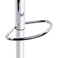 Stool Haven Set of 2 PU Leather Gas Lift Bar Stools - White and Chrome