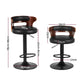 Stool Haven 4 x Bar Stools Gas Lift Faux Leather