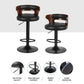Stool Haven 4 x Bar Stools Gas Lift Faux Leather