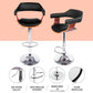 Stool Haven 4x Bar Stools Gas Lift Leather w/Armrest Black
