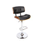 Stool Haven Bar Stools Gas Lift Leather Black