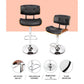 Stool Haven 2x Bar Stools Gas Lift Leather Black