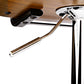Stool Haven Wooden Gas Lift Bar Stool - White and Chrome