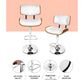 Stool Haven Set of 2 Wooden Gas Lift Bar Stool - White and Chrome
