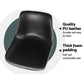 Stool Haven Set of 2 Bar Stools Kitchen Metal Bar Stool Dining Chairs PU Leather Black