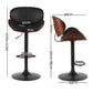 Stool Haven Bar Stools Kitchen Leather Barstools Swivel Gas Lift Vintage Chairs Black