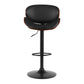 Stool Haven Bar Stools Kitchen Leather Barstools Swivel Gas Lift Vintage Chairs Black