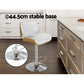 Stool Haven 2 x Adjustable Leather Bar Stools - White