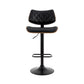Stool Haven Bar Stools Kitchen Dining Chairs Gas Lift Stool Wooden Leather Black