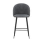 Stool Haven Set of 2 Bar Stools Kitchen Dining Chair Stool Chairs Sherpa Boucle Charcoal