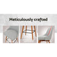 Stool Haven 2x Bar Stools Swivel Seat Wooden Grey