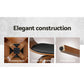 Stool Haven Set of 4 Swivel PU Leather Bar Stool - Wood and Black