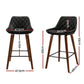 Stool Haven 4x Bar Stools PU Seat Wooden