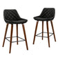 Stool Haven 4x Bar Stools PU Seat Wooden