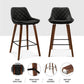 Stool Haven 4x Bar Stools PU Seat Wooden