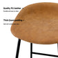 Stool Haven 2 x PU Leather Metal - Brown