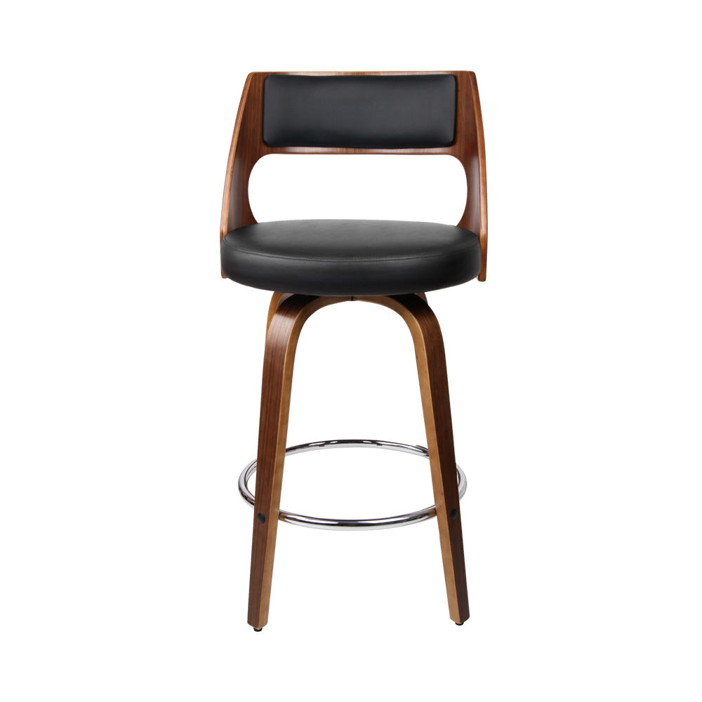 Stool Haven Set of 2 Wooden Bar Stools - Black