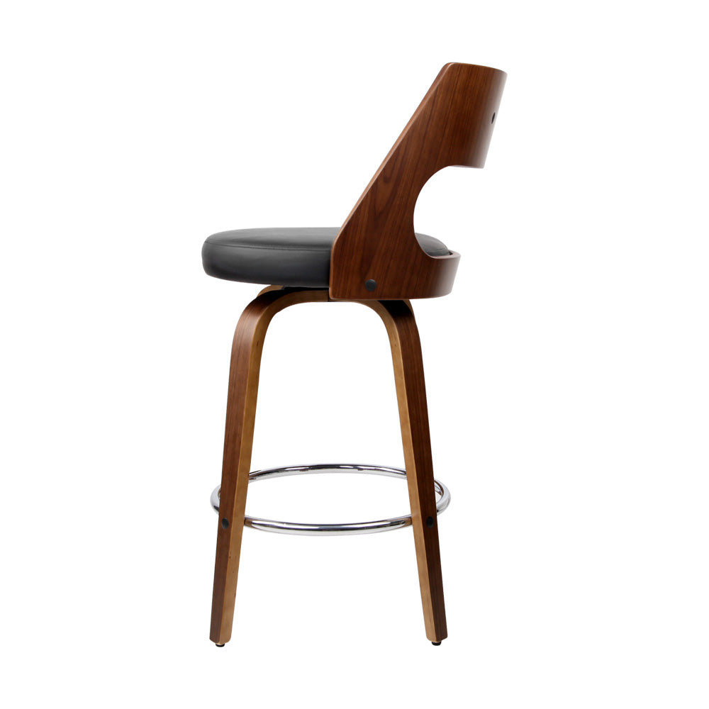 Stool Haven Set of 2 Wooden Bar Stools - Black